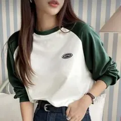 ラグランロンt Tシャツ