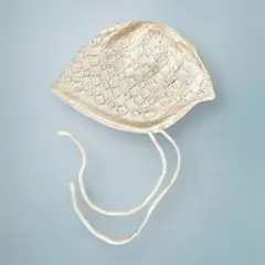 【新品未使用】Heather ラメニットボンネット アイボリー