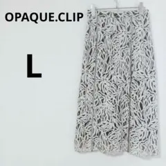 オペークドットクリップ　ボタニカルレースロングスカート【L】美シルエット　総柄のサムネイル