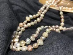 【Freshwater Pearl】淡水パール　ロングネックレス