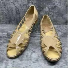 Chausser ショセ【23.5】パンプス フラットシューズ オープントゥのサムネイル