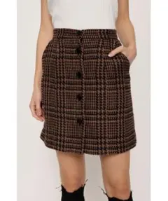 SLY チェック柄タイトスカート