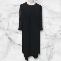 【未使用タグ付き】東京ソワール　ワンピースセットアップ　ノーカラー　冠婚葬祭