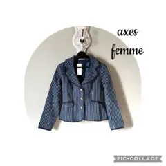 axes femme. レジメンタルストライプジャケット　　タグ付