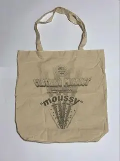 moussy マウジー ベージュ キャンバストートバッグ トートバッグ 麻