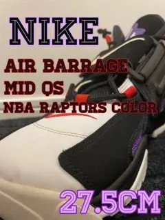 NIKE AIR BARRAGE MID QS RAPTORS 27.5cm