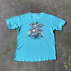 80s オーシャンパシフィック tシャツ USA製 L ターコイズブルー ARF 