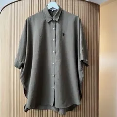 【即日発送】美品！U.S. POLO ASSN. 半袖シャツ カーキ ゆったり