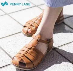 新品　ペニーレイン　グルカ　サンダル　キャメル　Mサイズ