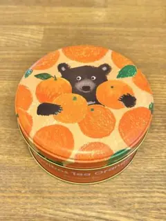 サクマユウコ　空き缶　オレンジくま　Afternoon tea