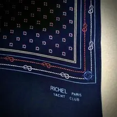 【シルク100%】RICHEL スカーフ レトロ 新品未使用 匿名配送のサムネイル