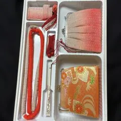 オレンジ系 和小物セット、美品
