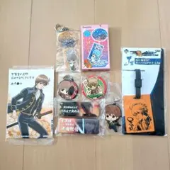 銀魂 沖田総悟7点セット】 アクリルスタンド、缶バッジ、カフェ特典