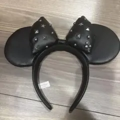 スタッズ付きミッキー耳カチューシャ