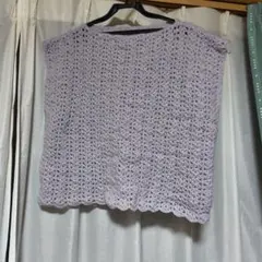 手編みプルオーバー