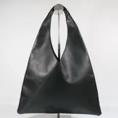 極美品✨Firsthand トライアングルトートバッグ レザー ブラックのサムネイル