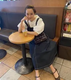 【美品】rosy monster ステッチジャンパースカート