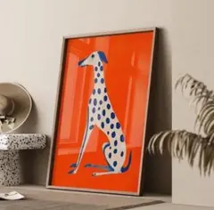 POPアート　犬 イラスト キャンバスアート４ 額無し　北欧風　絵画