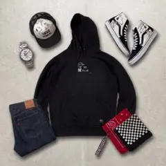 ■限定コラボ■VANS×PEANUTS チャーリーブラウン パーカー ブラック