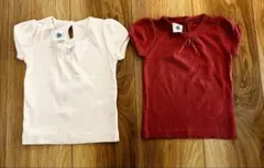 ena様専用　プチバトー　保育園着　Tシャツ2枚セット　女の子　70サイズ