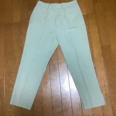 ユニクロ　ライトグリーン スラックス XLサイズ