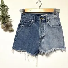 マウジー｜Y2K｜パッチワーク デニムショートパンツ｜カットオフ｜ギャル｜S