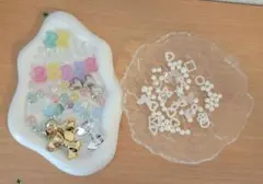 プラスチック製ビーズセット　パーツ　訳アリ　まとめ売り