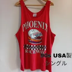 90s USA製 Hanes PHOENIX レーシング タンクトップ XLのサムネイル