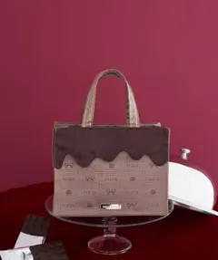Maison de FLEUR FLEURチョコレートスクエアトートバッグ　新品