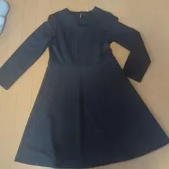 Aライン 黒ワンピース 長袖