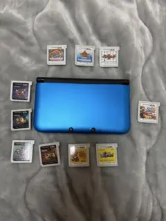 ニンテンドー3DS LL 本体 青 ゲームカード付き