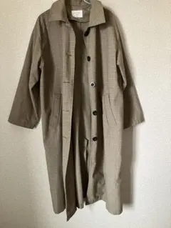 Samansa Mos2 チェック柄トレンチコート