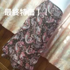 優雅で上品！サンヨーのペイズリー柄が素敵なシフォンスカートのサムネイル