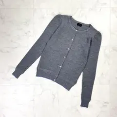 美品 ポールスミスブラック ウール100％ カーディガン グレー M*LD932