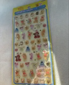 正規品　プーさん　ボンボンドロップシール　ディズニー