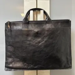 ツモリチサト　本革レザービジネスバッグ黒