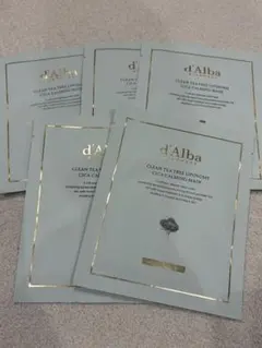 【新品未開封】d'Albaクリーンティーツリーリポソームシカカーミングマスク5枚