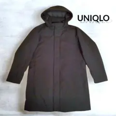 ユニクロ 2024年秋冬モデル ハイブリッドダウンコート 黒 L 洗える