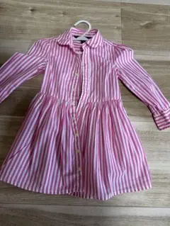 Polo Ralph Lauren 2T ワンピース ピンクストライプ