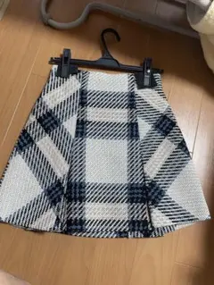 SNIDEL ロービングチェックスカート