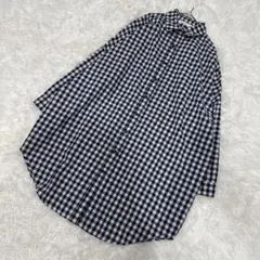 and it_ アンドイット ギンガムチェック ワイドチュニックシャツ 長袖のサムネイル