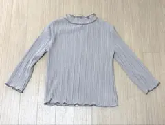 ★美品★Rafraf プリーツシャーリングインナー　七分袖トップス　ブラウス