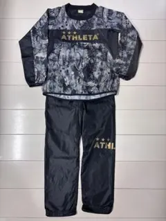 ATHLETA ピステ上下セット ブラック/グレー