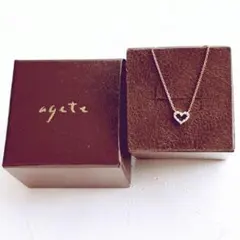 agete K10ピンクゴールドダイヤモンド ネックレス