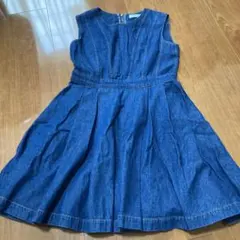 dazzlin ノースリーブデニムワンピース