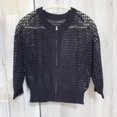 nano・universe　 メッシュカーディガン Fサイズ