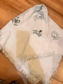 ロンハーマン別注　アソースメレ　ストール　Jean Andre ASAUCE MELER アソース メレ 別注 Jean Andre 刺繍 リネンフリンジ