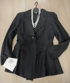 ville d'azur ジャケット 黒 日本製 ワールド 定価66000円のサムネイル