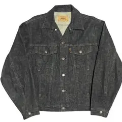 ユーロLevi's 70651-0259 先染めブラック デニムジャケット L