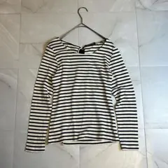 トゥモローランド バックリボンボーダーカットソー 38紺白 日本製ロンTシャツのサムネイル